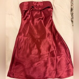 Altar'd State Deep Red Backless Dress